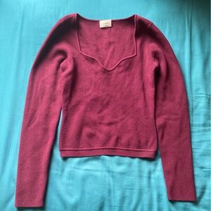 Aritzia sweetheart long sleeve